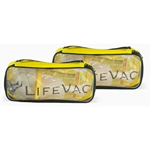 LifeVac Travel Kit Pack of 2 - Choking Rescue Device, Portable Suction Rescue Device First Aid Kit for Kids and Adults, Portable Airway Suction Device for Children and Adults