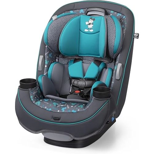Disney Convertible Car Seat, Rear Facing 5-40 pounds, Forward Facing 30-65 pounds, Booster 40-100 lbs, Convert from Infant to Toddler, Mickey Sprinkle
