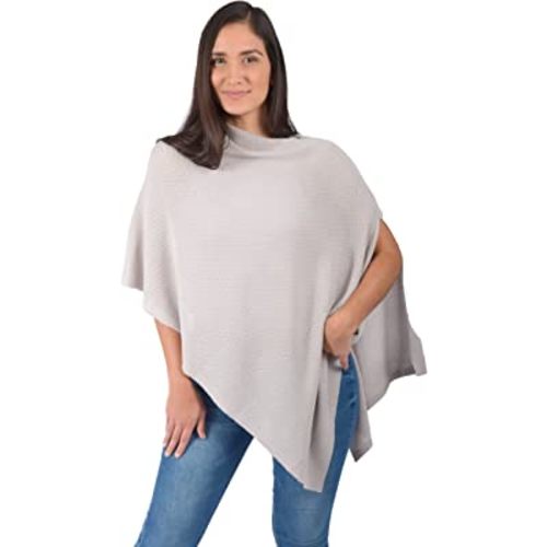 Nursing Cover Up for Breastfeeding - Privacy Nursing Covers - Breathable - Ponchy by Gold Mamas - Newborn Essentials Must Haves - Gray