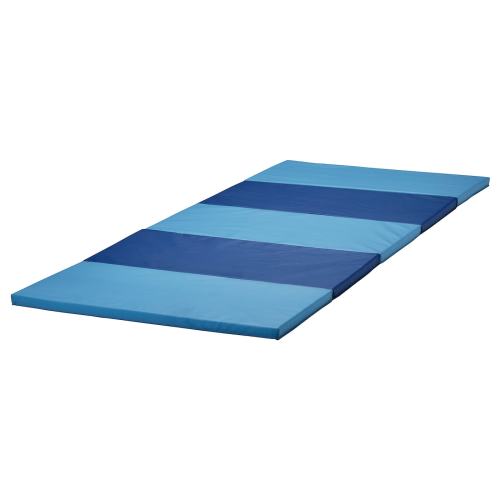 PLUFSIG Folding gym mat - blue 30 3/4x72 7/8 "