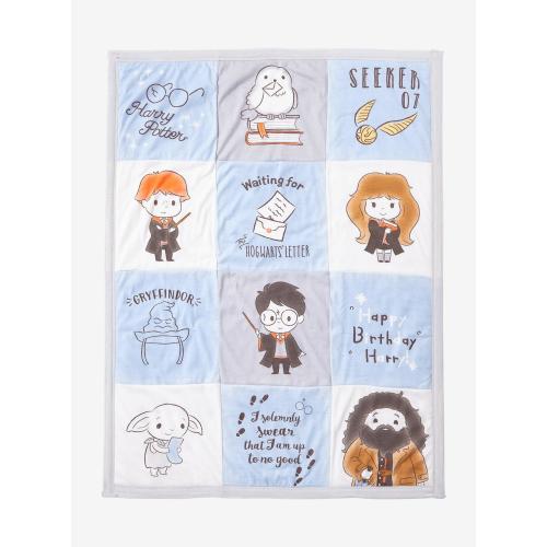 Harry Potter Hogwarts Letter Quilted Baby Blanket — BoxLunch Exclusive