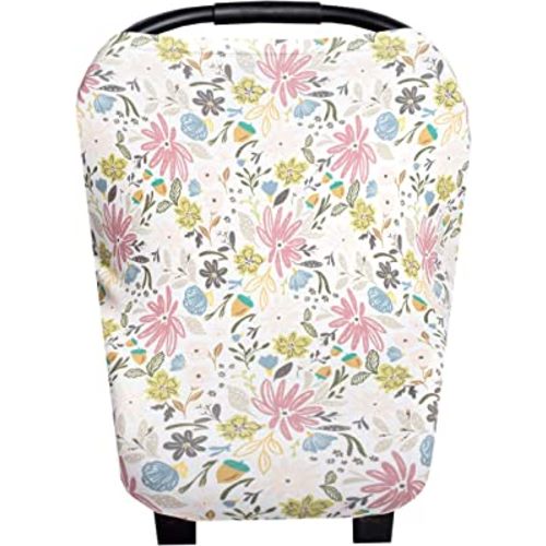 Copper Pearl Baby Car Seat Cover Canopy and Nursing Cover Multi-Use Stretchy 5 in 1 Gift Olive