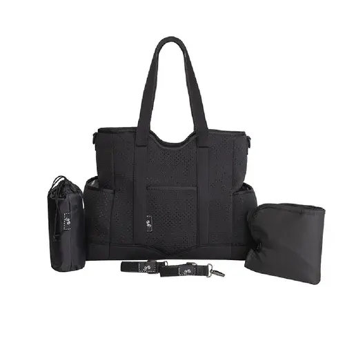 Great Expectations Lulu Satchel Nappy Bag - Black | Baby Bunting AU