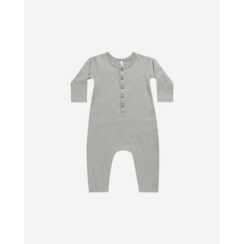 Long Sleeve Jumpsuit || Dusty Blue