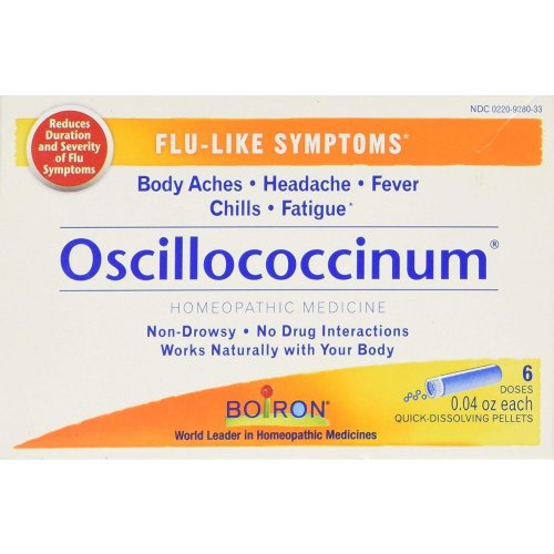 Boiron Oscillococcinum 0.04 Ounce 6 Doses Homeopathic Medicine for Flu-like Symptoms