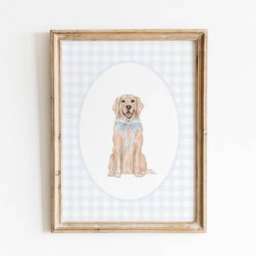Etsy Golden Retriever Print