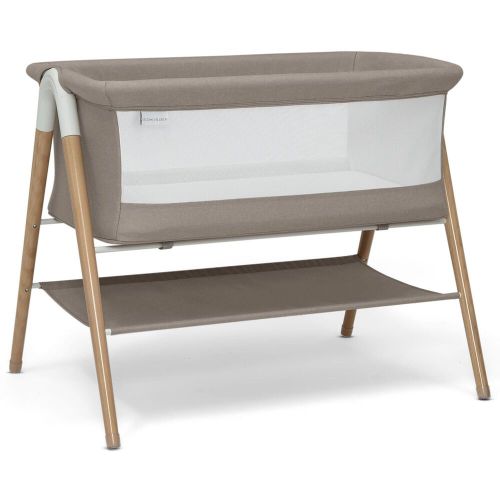 Delta Children Bondi Beechwood Bed Bassinet in Tan Melange