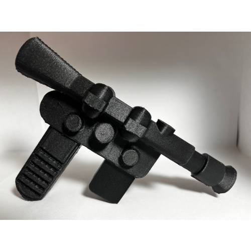 Han Solo's Blaster Baby Rattle - Star Wars Inspired 3D Printed Toy