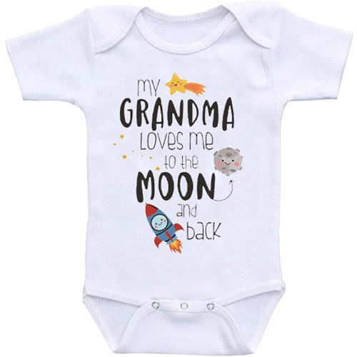 JYHOPE Funny Letter Print Romper Newborn Infant Baby Jumpsuit