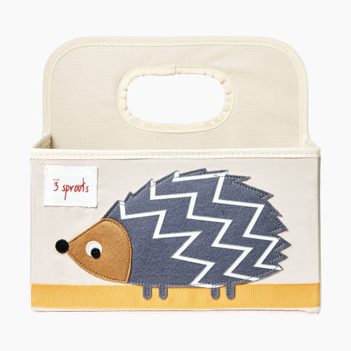 3 Sprouts Diaper Caddy - Grey Hedgehog