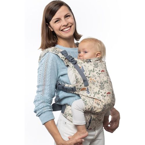 Boba X Ergonomic Baby Carrier - Adjustable Infant Carrier for Newborn to Toddler, Front and Backpack Babywearing 7 to 45 lbs, Baby Carrier with Adjustable Straps and Padded Shoulders (Winter Garden)