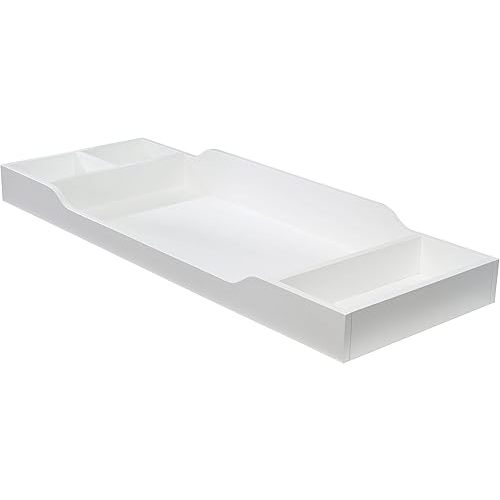 Sorelle Furniture Changing Table Topper for Dresser, Dressing and Diaper Changing Solution for Baby Dresser, Nursery Furniture-White