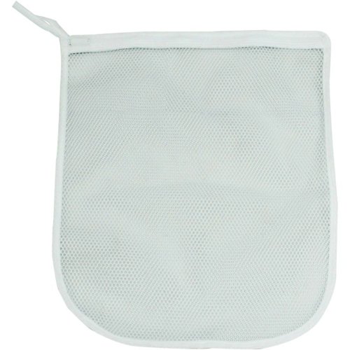 Mainstays White Mesh Delicates Laundry Bag with Zipper Closure, 15" x 18"