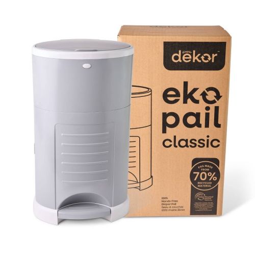 Diaper Dekor Eko Classic Diaper Pail - Gray