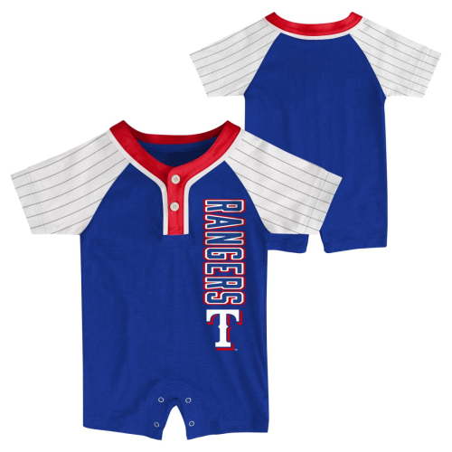 TEXAS RANGERS Infant White Color Cotton Romper Short Sleeve Onsie