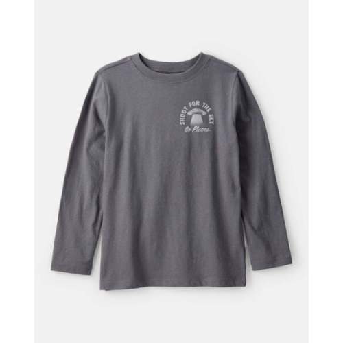 Boys Shoot For The Sky Long-Sleeve Graphic Tee - Grey - Carter's | Carter's
