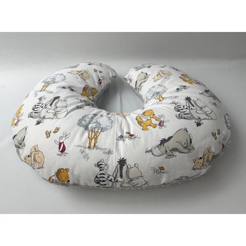Winnie The Pooh Gray and Pink Nursing Pillow Case Breastfeeding Boppy Newborn Minky Cover Boy and Girl Baby Shower Gift