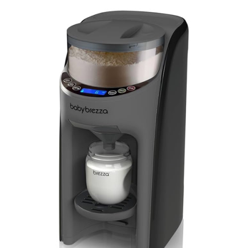 Baby Brezza New and Improved Formula Pro Advanced Formula Dispenser Machine - Automatically Mix a Warm Formula Bottle Instantly - Easily Make Bottle with Automatic Powder Blending, Charcoal