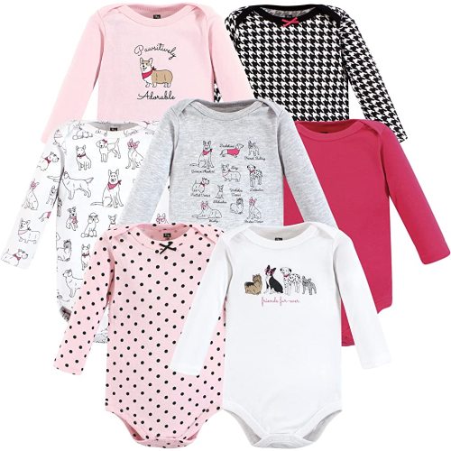 Hudson Baby unisex-baby Cotton Long-sleeve Bodysuits