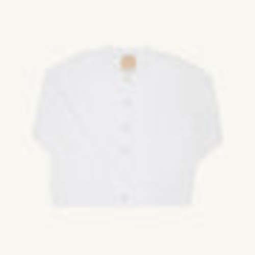 Cambridge Cardigan (Unisex) - Worth Avenue White with Pearlized Button