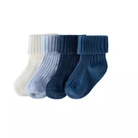 FOUR-PACK OF SOCKS IN VARIOUS COLORS - Mid-blue | ZARA United States