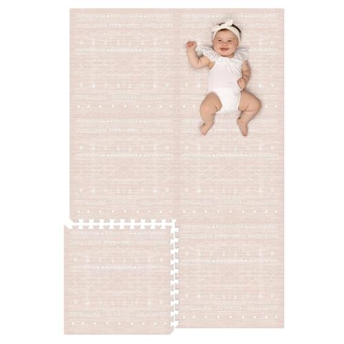 Lillefolk Baby Foam Play Mat - Baby Playmat | Tiles for Kids Interlocking Mat - Foam Baby Mat for Babies & Toddlers - Non Toxic Play Mat for Baby Tummy Time Mat (Standard Size 4x6 ft (6 Tiles), Dusk - Standard size 4x6 ft (6 tiles)