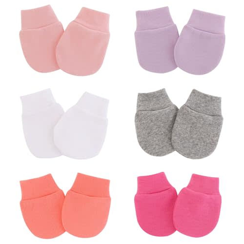 Baby Mittens No Scratch Mittens Infant Soft Gloves Mittens for 0-6 Months Boys Girls