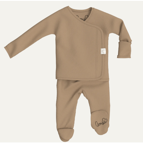 Footie - Mocha – Bonsie Skin to Skin Babywear