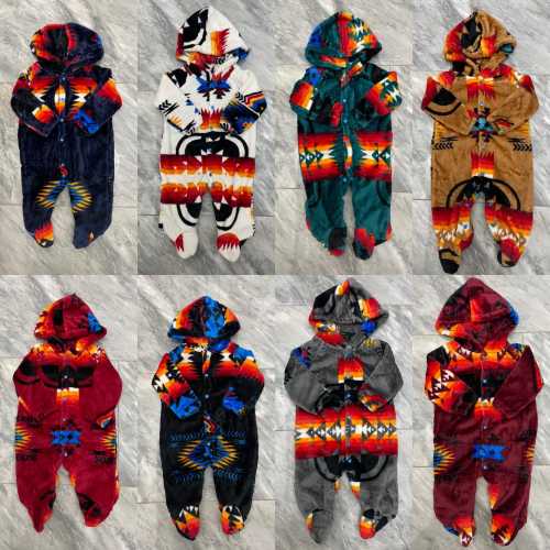 Native American Design Winter Baby Jumpsuit