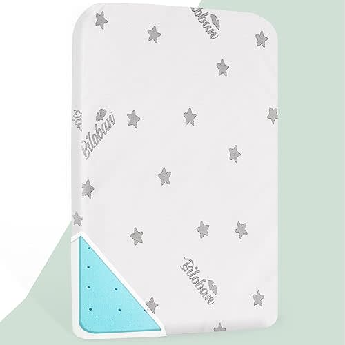 Crib Mattress Pad Topper Memory Foam 2-Inch Toddler Bed Mattress Fit Baby Toddler Mattresses with Removable Crib Mattresses Topper Cover Protector Waterproof Machine Wash & Non-Slip | 52“x 27“