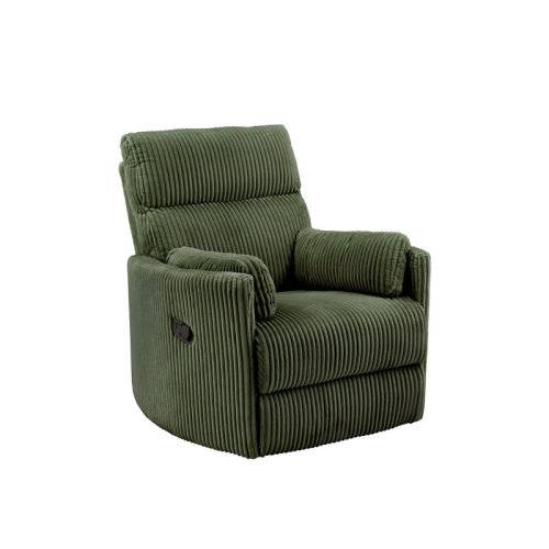 Latitude Run® Harrill Plush Corduroy Fabric Manual Swivel Glider Recliner | Wayfair