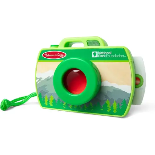 Melissa & Doug Rocky Mountain National Park Sights and Sounds Wooden Toy Camera Play Set - FSC Certified