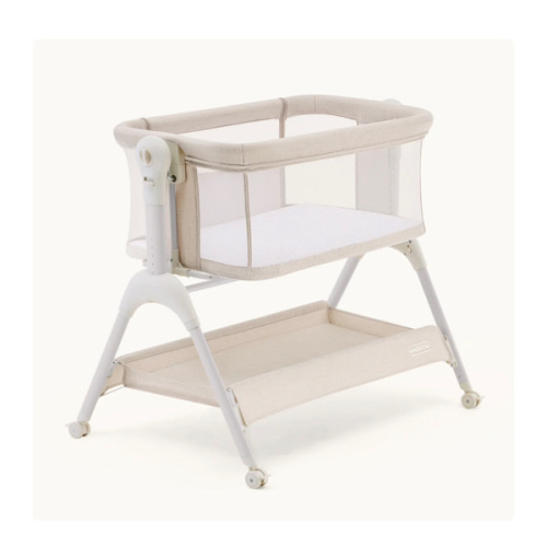 HARPPA Cuddly Sway | 3-in-1 Rocking Baby Bassinet & Bedside Sleeper with Anti-Reflux Mattress for Newborns | Attaches to Bed, Adjustable Height, Tool-Free Setup, Portable Wheels, CPSC Certified, Gentle Rocking Motion | Ideal for Infants, Safe Co-Sleeping