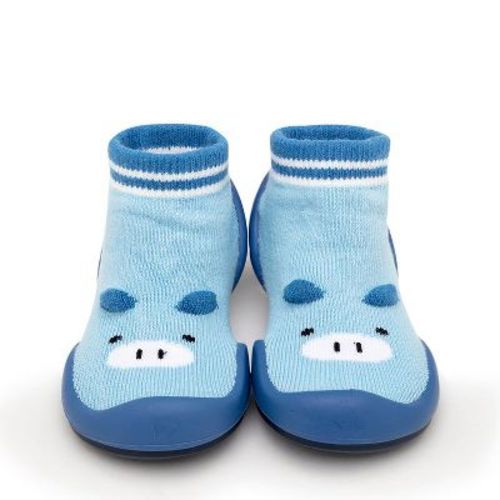 Komuello Baby Shoes - Piglet Blue Size 12-18m