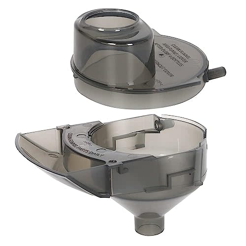 MIHAUS 2 Pieces Replacement Parts Compatible with Baby Brezza Formula Pro Advanced FRP0046 Replacement Funnel and Cover. Grey, Gray, Funnel01