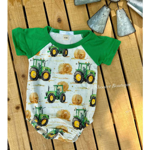Tractor life baby onesie