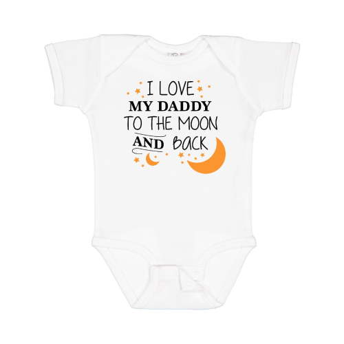Inktastic I Love My Daddy to the Moon and Back Boys or Girls Baby Bodysuit
