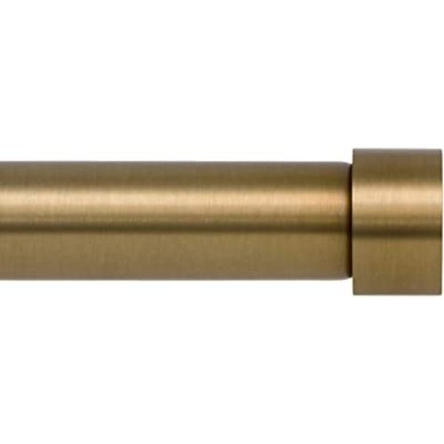 Amazon.com: Ivilon Drapery Window Curtain Rod - End Cap Style Design 1 Inch Pole. 48 to 86 Inch Color Warm Gold : Home & Kitchen