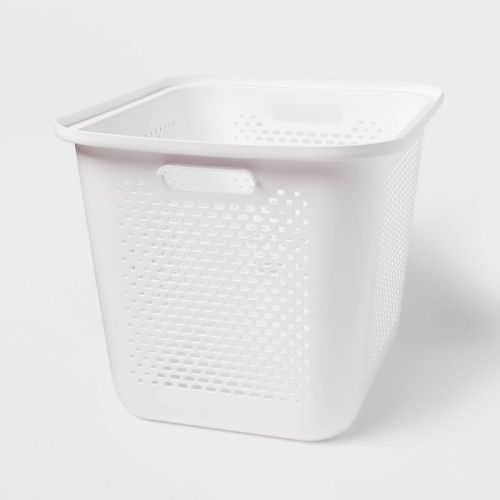 Large Decorative Plastic Bin With Cutout Handles - Brightroom™