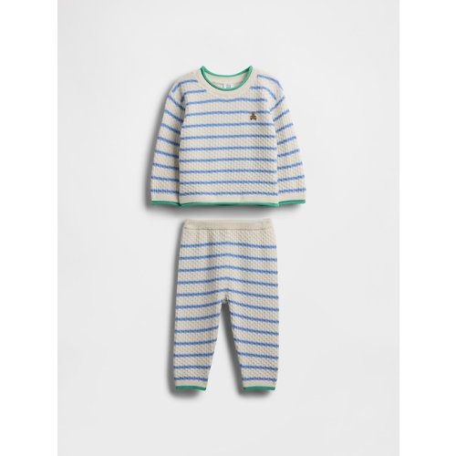 Baby Crochet Sweater Outfit Set | 6-12M