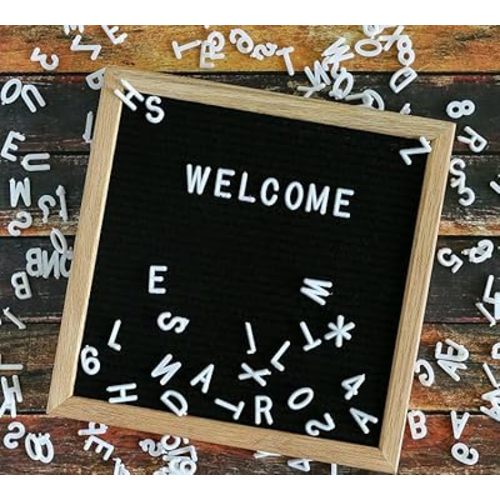 Felt Board Felt Letter Board, 10 x 10 inch Message Board Word Board Letter Board Sign Bulletin Board Letters, Pregnancy Announcements Baby Announcement Sign, Valentines Day Gifts for Her Letterboard