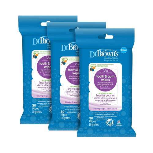 Dr. Brown’s™ Healthy Wipes Tooth and Gum Wipes 3 pack