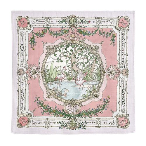 Atelier Choux Paris Baby Organic Cotton Tapestry Carre Swaddle Blanket with Gift Box