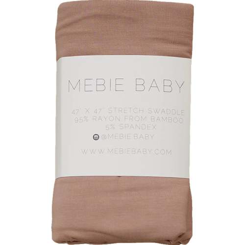 dusty rose bamboo stretch swaddle