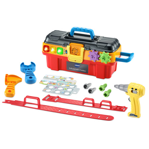 VTech® Drill & Learn Toolbox™ Pro with Accessories, Unisex Pretend Play Toy for Toddlers