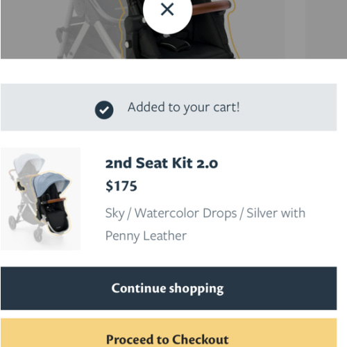 Infant and Toddler Stroller Accessories -second seat kit 2.0