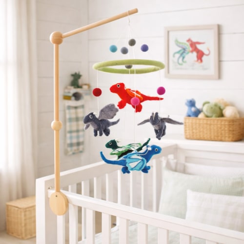 Felt Dragon Baby Mobile