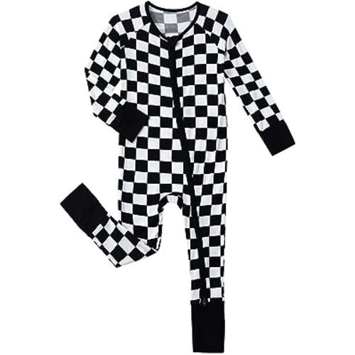 Baby Viscose from Bamboo Pajamas - Infant Boys Girls Footless Zippy Pjs Sleep 'N Play Clothes - One Piece Romper