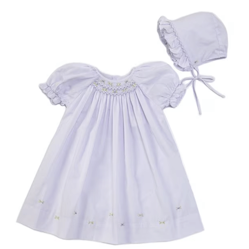 Petit Ami Baby Girls Preemie-Newborn Smocked Dress