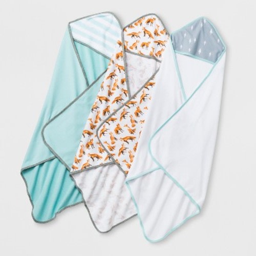 Cloud Island - Baby 3pk Hooded Bath Towel